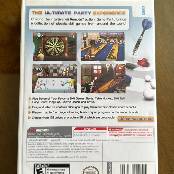 Midway Wii Game party video game including darts, shuffleboard, and table hockey - Picture 4 of 4